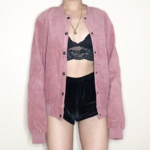 Brandy Melville Pink Dennis Corduroy Jacket